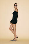 One Shoulder Black Mini Dress