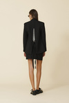 Black Blazer With Backless - FW25