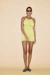 Backless Lime Mini Dress