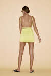 Backless Lime Mini Dress