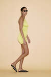 Backless Lime Mini Dress