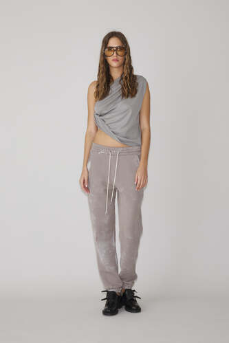 Grey Handmade Painted Pants - PNK Casual