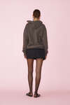Dark Grey Handmade Painted Oversized Sweatshirt