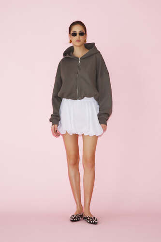 Dark Grey Oversized Sweatshirt - PNK Casual