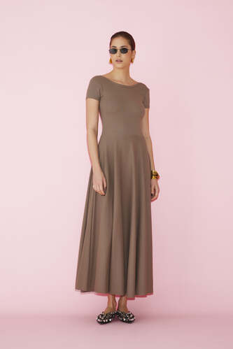 Brown Maxi Dress - PNK Casual