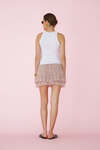 Rose Lace Shorts With Ruffles