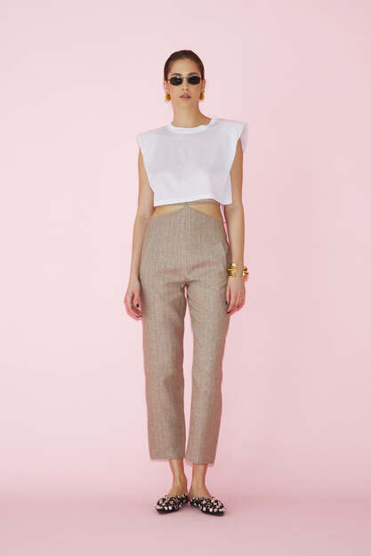 White Cropped T-shirt