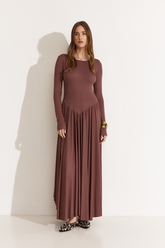 Backless Mauve Maxi Dress - PNK Casual
