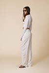 White Wrap Viscose Blouse