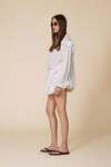 Off White Oversized Cotton Blouse