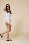 Off White Oversized Cotton Blouse