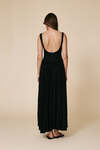 Backless Black Maxi Dress