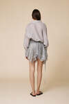 Grey Asymmetric Sequin Skirt - FW25