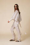 Lightweight Long Trousers Made From Airy Fabric Wirh Inner Shorts