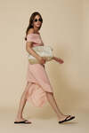 Asymmetrical Pink Pareo Skirt