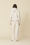 Beige Pants With Lace Inserts