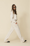 Beige Pants With Lace Inserts