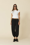 Relaxed-Fit Pants With Lace Insert At The Waistband - FW25