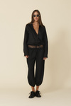 Relaxed-Fit Pants With Lace Insert At The Waistband - FW25