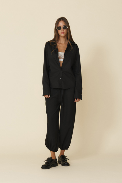 Black Lose-Fit Shirt