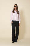 RoseLoose-Fit Shirt With A Classic Collar And Long Sleeves