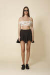 Brown Ruffled Mini Skirt - FW25