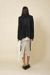 Off-White Embroidered Skirt Featuring An Asymmetric Cut And Soft Side Draping - Pre-Spring26