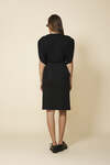 Oversized Shoulders Black Top