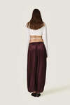 Cropped Blouse With a Front Cut-Out Detail And Adjustable Lace-Up Tie - SS26