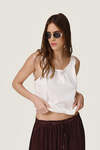 Top featuring a discreet wire inserted into the hem - SS26