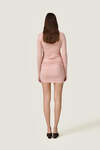 Rose Mini Dress With Ruffled Details