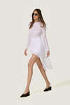 Lace Mini Dress With Overlay Detail - SS26