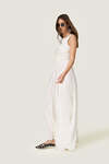 Backless dress featuring a front draped design - SS26