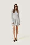 Backless Grey Mini Dress