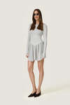 Backless Grey Mini Dress
