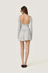 Backless Grey Mini Dress