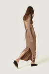Beige Backless Dress With An Adjustable Lace-Up Detail - SS26