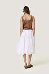 Brown Top featuring a discreet wire inserted into the hem - SS26