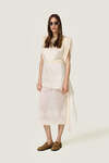 Oversized Shoulders Light Yellow Top - SS26