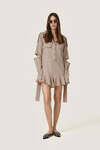 Beige Cutout Dress