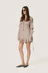 Beige Cutout Dress