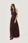 Brown Silk Backless Dress - SS26