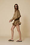 Kaki Rayon Shorts - SS26