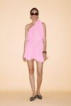 One Shoulder Rose Mini Dress
