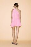 One Shoulder Rose Mini Dress