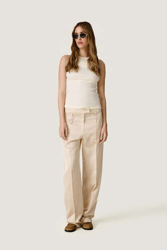 Yellow Butter Cotton Tank Top - SS26 - PNK Casual