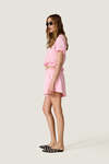 Rose T-shirt featuring a discreet wire inserted into the hem - SS26