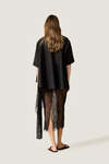 Black Sheer Lace Skirt